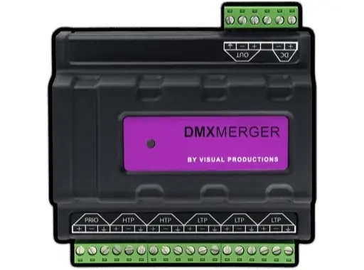 Achat Immédiat VISUAL PRODUCTIONS &bull; DIN Rail DMX Merger