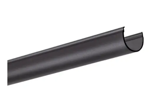 Bon Plan Diffuseur ovale opaline noir 1 m pour profil&eacute;s gamme DOUBLE - KLUS