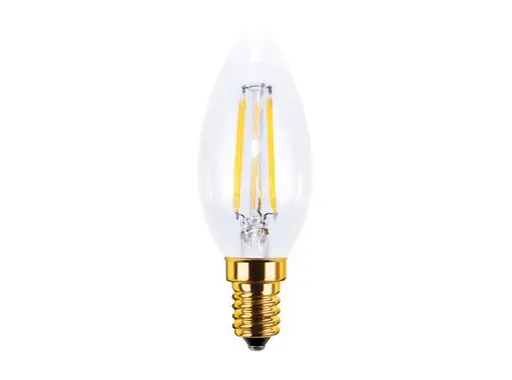 Meilleur Choix SEGULA • LED Vintage flamme claire 3W 230V E14 2200K 260lm IRC 90 gradable