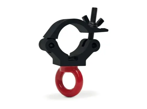 CELL &bull; Collier alu noir + anneau M12 &Oslash; 60/63,5mm CMU 300kg largeur 50mm Expédié Aujourd’hui