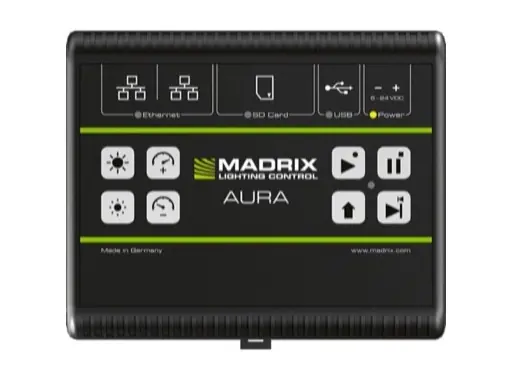 Nouveauté MADRIX &bull; AURA 12 enregistrement & restitution Art-Net / sACN 12 univers DMX