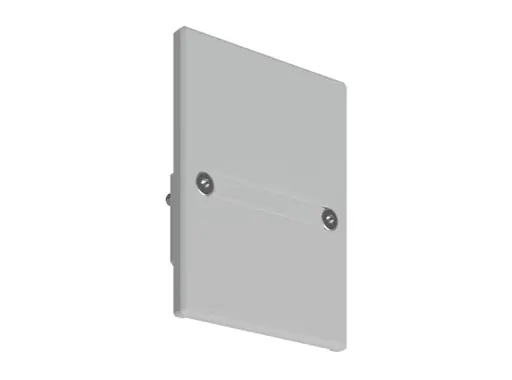 Authentique Embout plein ABS alu pour profil&eacute;s gamme MOD-50 - KLUS