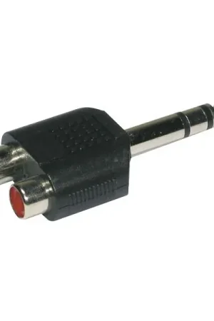 EnergysonAdaptateur 2 RCA femelle vers 1 Jack 6,35 mâle stéréo Petit Prix