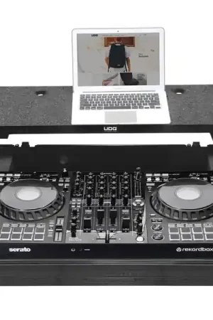 Acheter Direct UDGUltimate Flight Case Pioneer DDJ-FLX10 Black Plus (Laptop Shelf + Wheels) - U 91088 BL