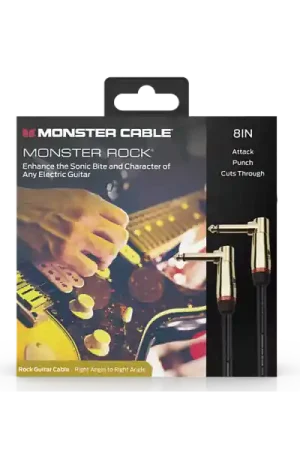 Monster CablePROLINK ROCK INSTRUMENT CABLE JACK MALE COUDE - JACK MALE COUDE PATCH (0.2m) Pas Cher