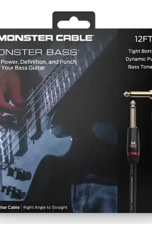 Réduction Monster CablePROLINK MONSTER BASS INSTRUMENT CABLE JACK MALE - JACK MALE COUDE (3.65m)