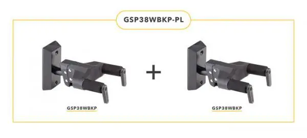 Expédition Rapide Hercules stands GSP38WBKP-PL 2 Supports Muraux