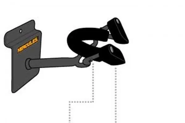 Bon Plan Hercules stands DSP57SB Support Mural Violon