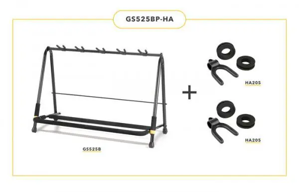 Meilleure Vente Hercules stands GS525BP-HA - RACK 5 GUITARES
