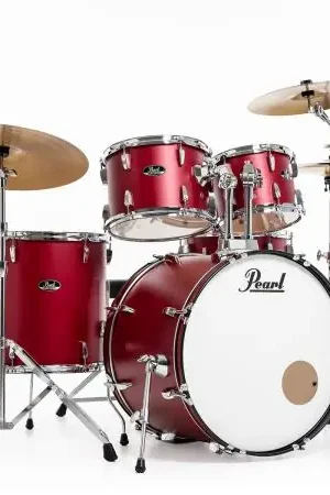 Authentique Pearl Roadshow Fusion 20 + B-50 + Ride 20 Matte Red - matte red