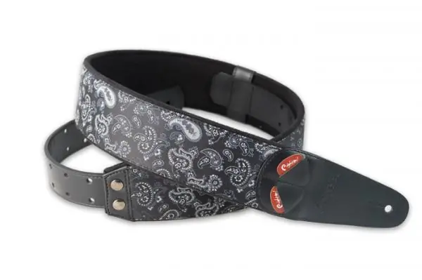 Pas Cher Righton straps Courroie Vegan Paisley Noir