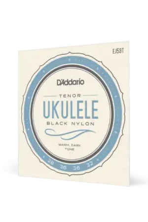 Affaire À Saisir D'addario EJ53T PRO-ARTE RECTIFIED NYLON NOIR UKULELE TENOR - jeu de 6 cordes