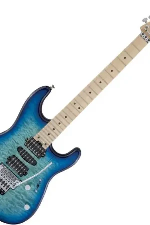 Commander Maintenant Charvel MJ San Dimas Style 1 HSH FR M QM (Japan) - caribbean burst