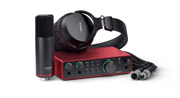 Focusrite Scarlett 2i2 G4 Studio Jusqu’à Épuisement Des Stocks