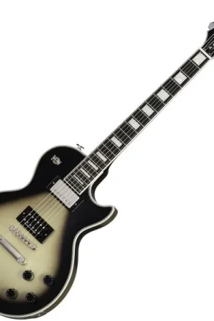 Epiphone Adam Jones Les Paul Custom Korin Faught Sensation - antique silverburst Retour Gratuit