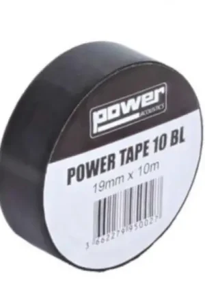 Prix Réduit Power acoustics Rubans adhésifs 10m noir
