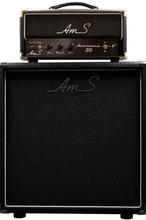 Ams amplifiers Hurricane 20 Head + 1x12 Mini Cab V30-OB - Black Retour Gratuit