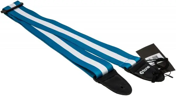 X-tone XG 3113 Nylon Guitar Strap Stripe - Blue & White Acheter Direct