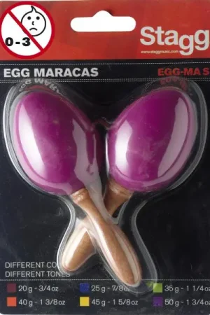 Solde Stagg EGG-MA S/MG Paire De Maracas Oeufs En Plastique Magenta