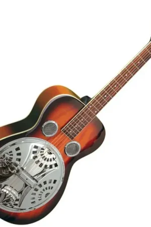 Paiement Sécurisé Gold tone Paul Beard PBR Roundneck Resonator Guitar +Case - sunburst