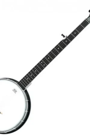 Offre Du Jour Gold tone AC-1 5-String Open Back +Bag - black satin