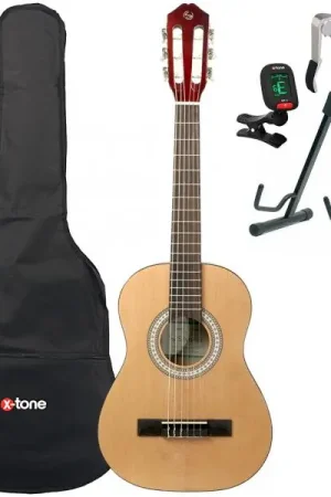 Silvanez CL-12 NAT + housse + accordeur + capodastre + stand - natural gloss Expédié Aujourd’hui