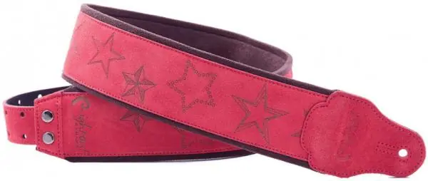 Prix Promo Righton straps Jazz Stars Guitar Strap - Red