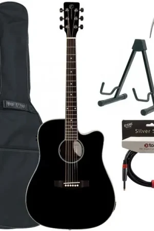 Eastone DR100CE-BLK + Pack - black Vente Flash