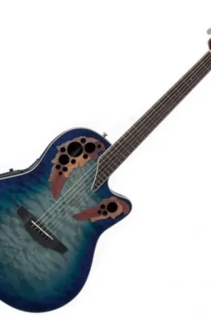 Pas Cher Ovation CE48P-RG-G Celebrity Elite Plus Super Shallow - caribbean blue
