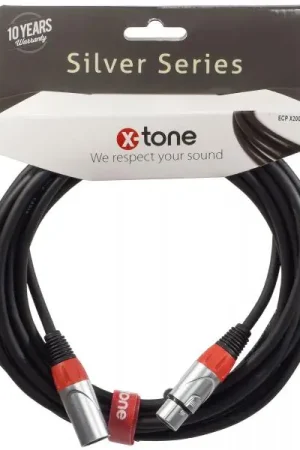Achat Immédiat X-tone X2001-10M - XLR(M) / XLR(F) SILVER SERIES