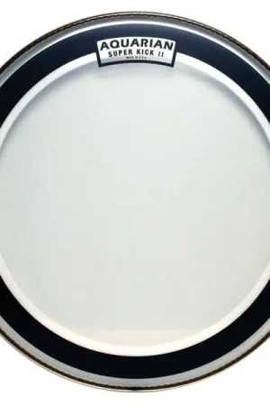 Aquarian 16 Super Kick II Transparent Drumhead - 16 pouces Vente Flash