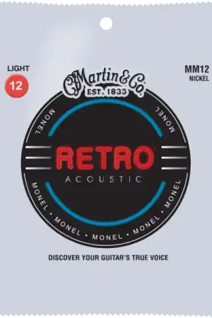 Affaire À Saisir Martin MM12 Acoustic Guitar 6-String Set Retro Monel 12-54 - jeu de 6 cordes