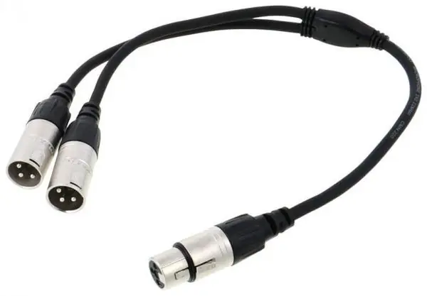 Meilleure Vente Cordial CFY0.3FMM XLR femelle / 2x XLR mâles - 30cm