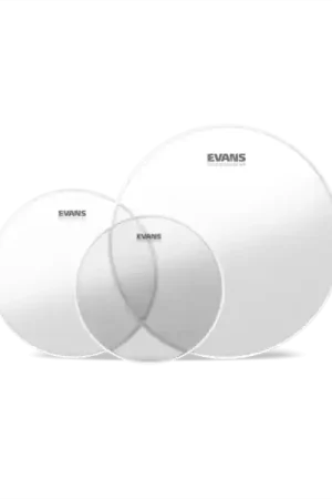 Authentique Evans Pack de peaux Evans G2 transparentes pour toms - pack peaux